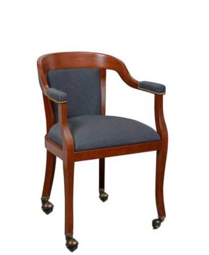 Bank of England Style Club Chair on Casters by Eustis Chair