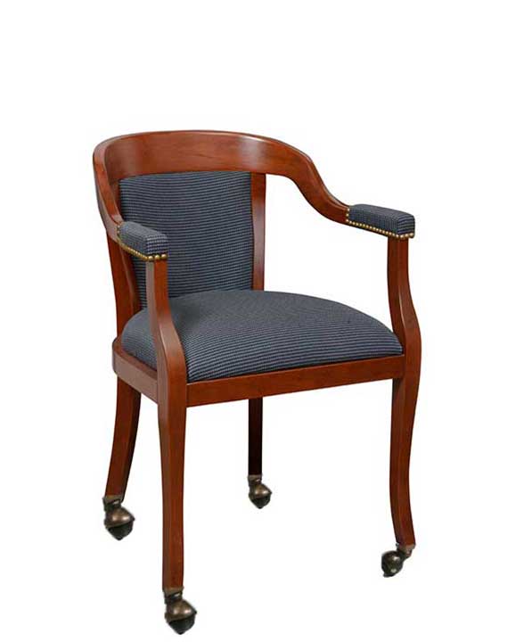 Kennedy Club Eustis Chair Stacking, Club Dining Chairs With Casters