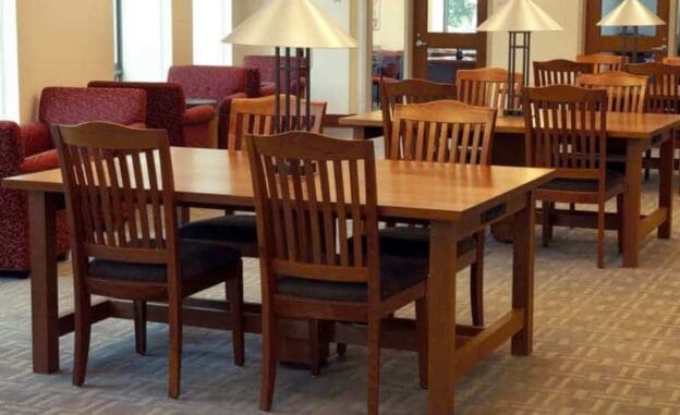 wood college chairs