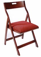 wood folding chair