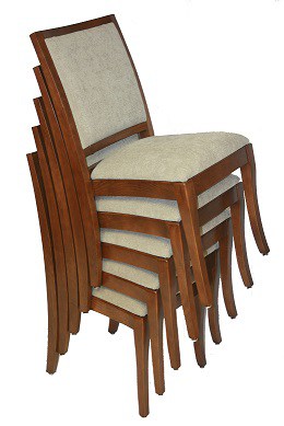 Stacking Hardwood Chairs by Eustis Chair