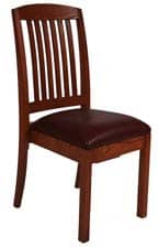 traditional hardwood stacking chair