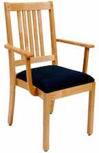 wooden arm chair