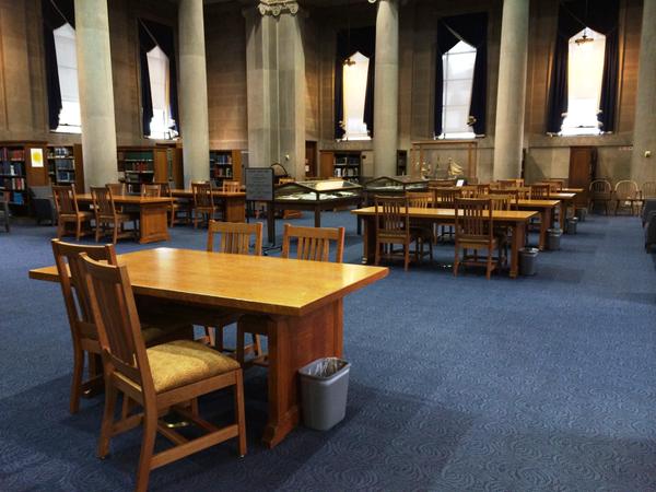 white oak library chairs