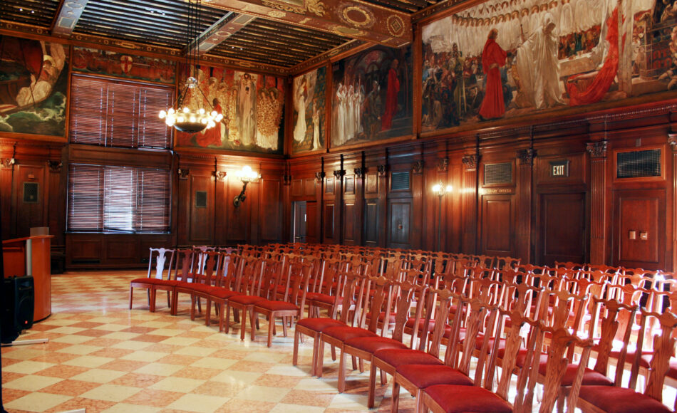 Boston Public Library chairs by Eustis Chair