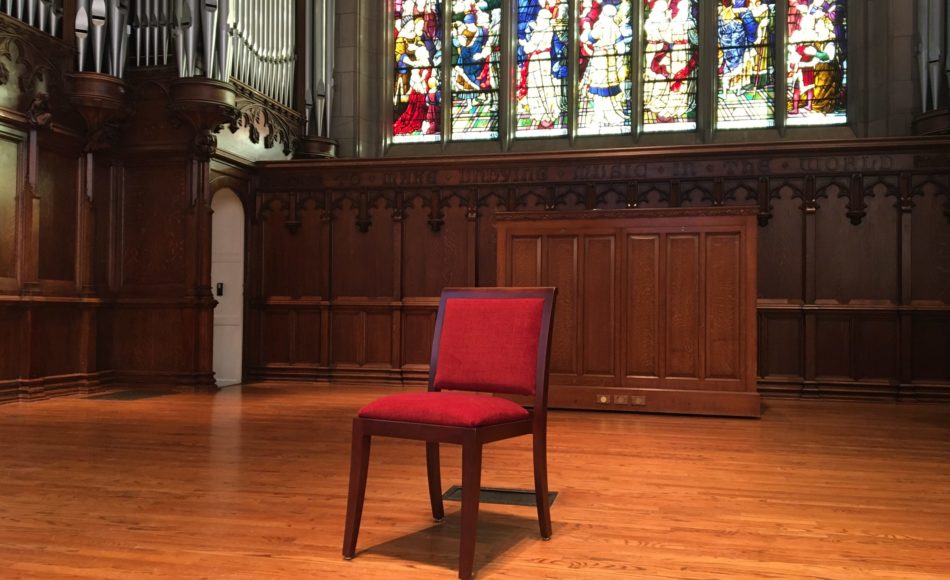 Wash U Graham Chapel, William and Mary Chair