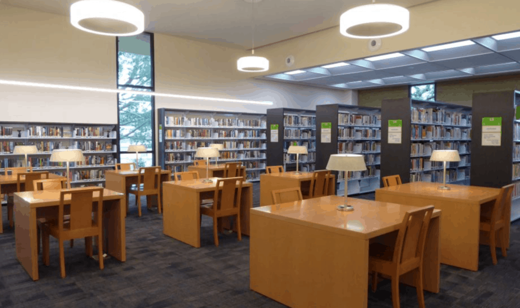 Selecting library furniture