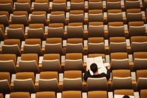 university classroom stadium seating