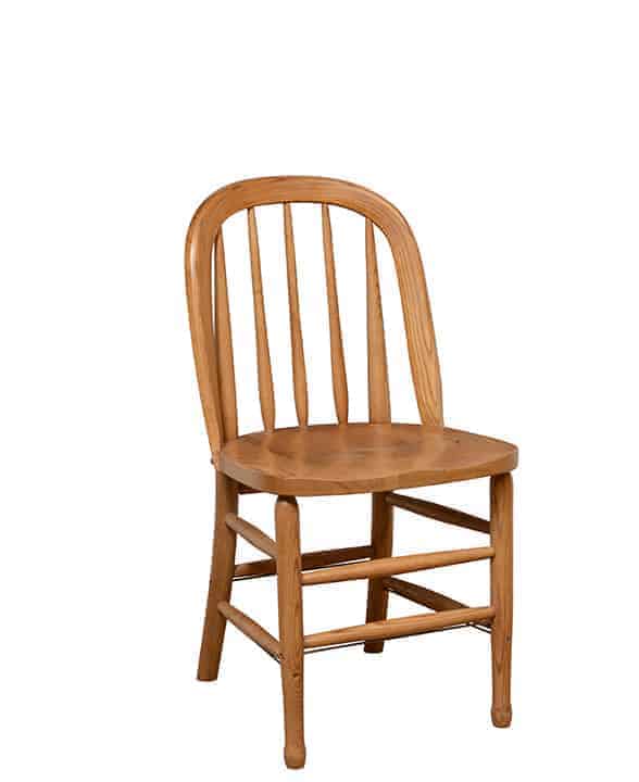 The Edison Chair by Eustis Chair is a durable hardwood chair perfect for dining halls, libraries and more