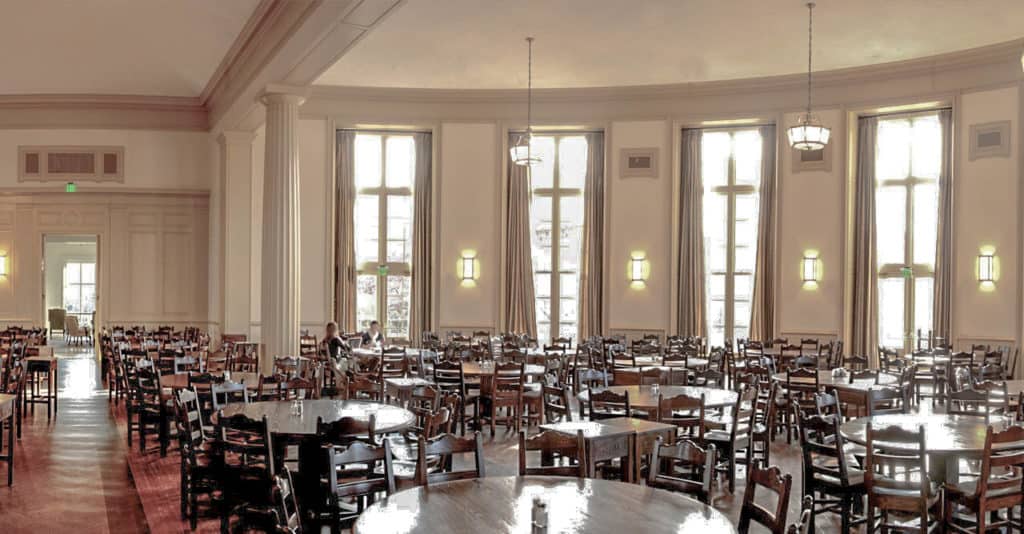 wooden boarding school chairs