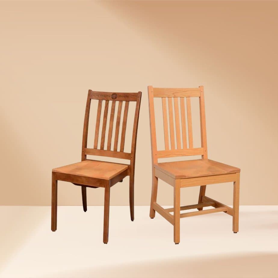 wooden chairs